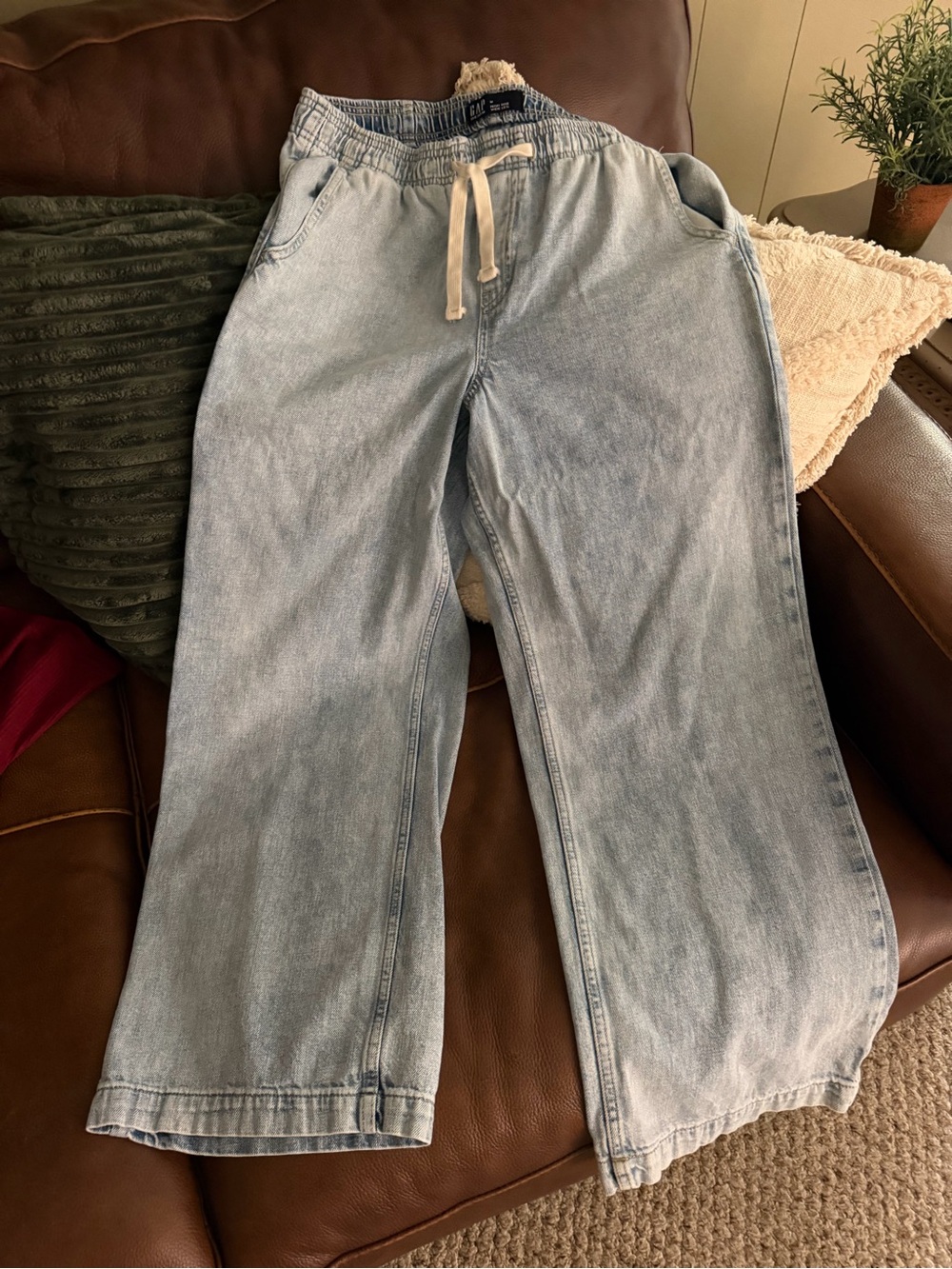 GAP Light Blue Women’s Bootcut Jeans with Drawstring